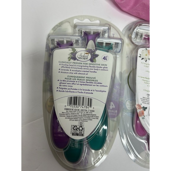BIC Soleil Escape Razor Bundle Citrus Lavender Rose 10 Total Razor - Picture 7 of 9